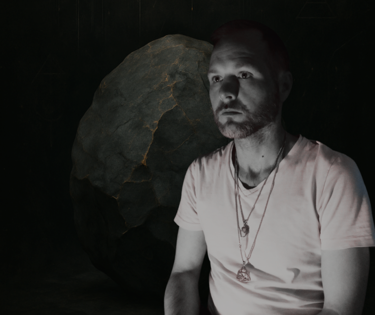 billy coull dark background with bolder as central element