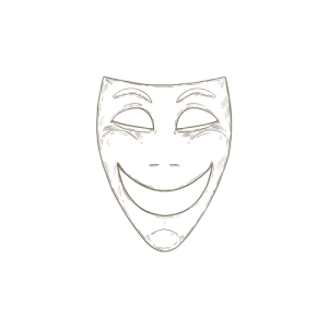 Billy Coull mask image with grin.